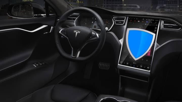 tesla interior
