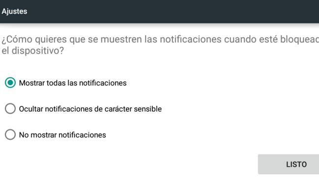 ajustes seguridad