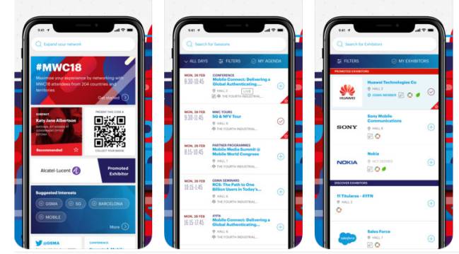 app MWC 2018 iOS