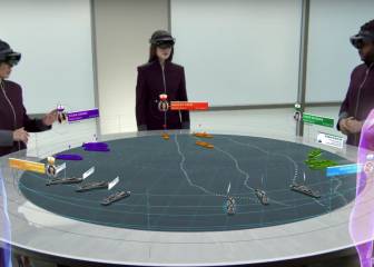 Así se utilizan las hololens para dirigir una flota de drones