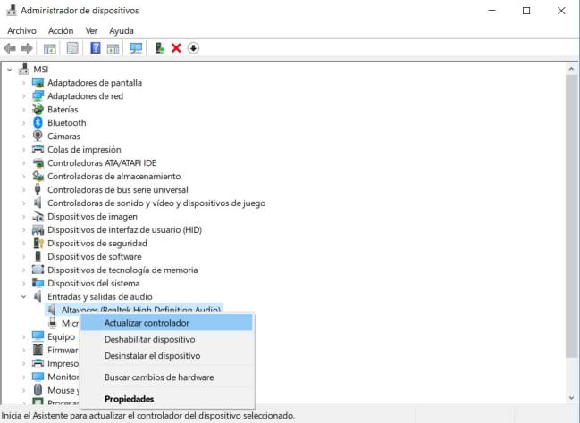 actualizar controlador