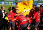 Mascota oficial visitó a la Roja