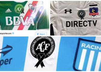 Club shirts around the world incorporate the Chapecoense club badge