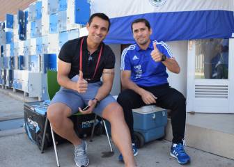 Justo Villar visita a la sub 17 de Paraguay en Rancagua