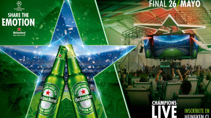 Heineken te invitan a disfrutar la final de la Champions con Live in Chile