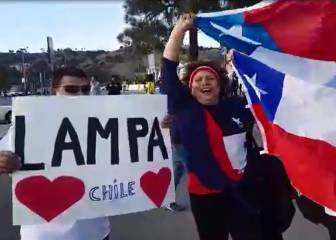 De Lampa a San Diego: hinchas chilenos animan el amistoso
