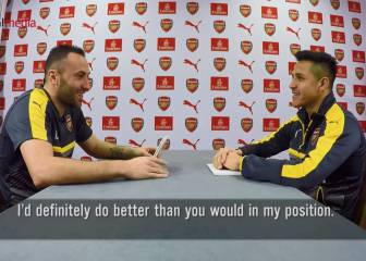 La divertida 'entrevista' de Alexis y Ospina en el Arsenal