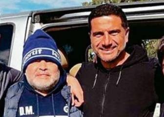 El encuentro del DT de San Luis con Maradona en Argentina