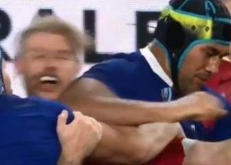 El terrible codazo que impresionó a todos en el Mundial de Rugby