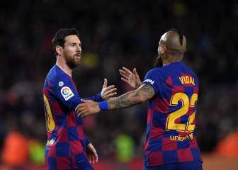 Vidal ingresó en triunfo del Barça