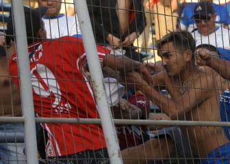 Lado B de la UC vs América: estampida y serios incidentes