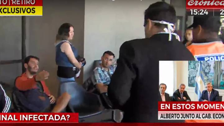"Tengo coronavirus": chileno en Argentina terminó preso tras toser frente a periodista