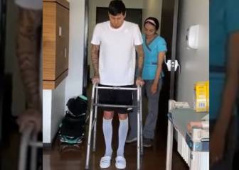 Nicolás Castillo mostró sus avances: ¡ya camina!