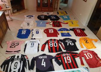 Salas en la Juve: jugador paraguayo remata historicas camisetas por el Covid-19