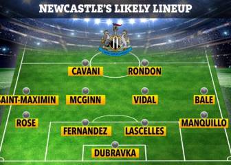 El '11' de estrellas del Newcastle con Vidal junto a Cavani y Bale