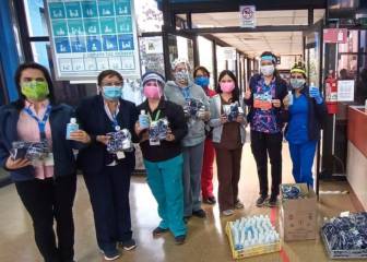 Aránguiz donó insumos para centros de Puente Alto