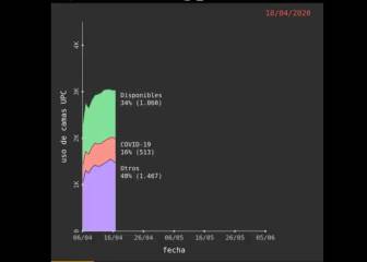 La preocupante gráfica que muestra el uso de camas críticas en Chile