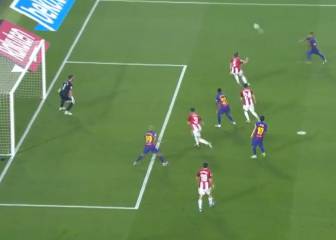 ¡Era golazo! La volea de Vidal que pudo ser el 2-0 del Barça