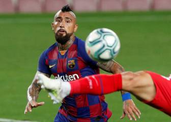 El esfuerzo de Vidal otra vez no fue suficiente para el Barça
