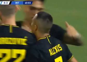 ¡Intratable!: el perfecto cabezazo de Alexis que lo convirtió en la figura del Inter