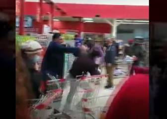 Brutal pelea en supermercado de Concepción por el no uso de mascarilla: ¡con cuchillo!