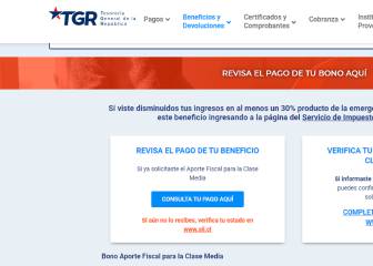 Bono 500.000 Clase Media: cómo consultar el estado del pago en la TGR