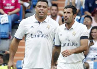 Ronaldo y Figo lamentaron la final que perdió el Inter de Alexis