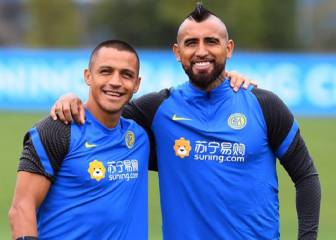El esperado reencuentro entre Vidal y Alexis en el Inter