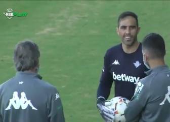 Trabajo de piernas y risas con Pellegrini: así fue la vuelta de Bravo a entrenar tras la lesión