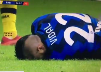 El cabezazo de Vidal que pudo darle el triunfo a Inter en el final