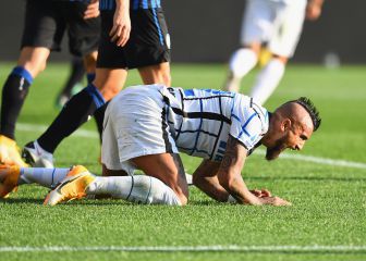 ¡Era su gol! Vidal desperdició un mano a mano ante Atalanta