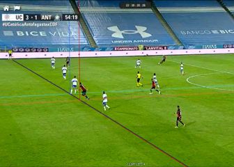 El polémico cobro del VAR en el gol anulado de Figueroa a la UC