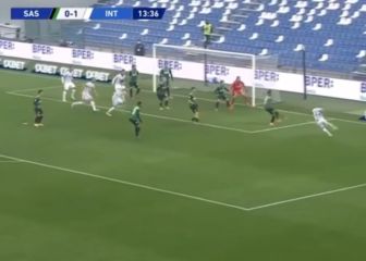 El autogol del Sassuolo tras el furioso remate de Vidal