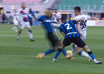 Pisotón: la jugada que condenó a Vidal ante Crotone