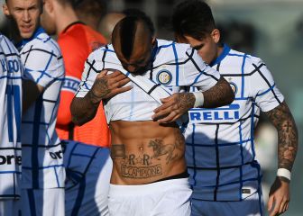 El gol con que Arturo Vidal celebró ante la Fiorentina