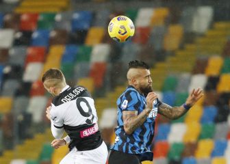 Con Vidal y Alexis: Inter perdió la opción de ser líder en Italia