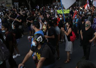 Masiva manifestación en Chile