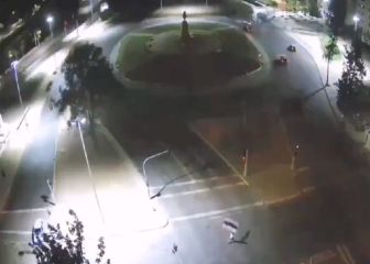 El solitario hincha de la UC que llegó a festejar a Plaza Italia