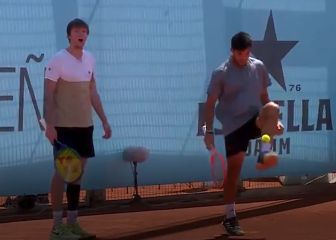 Los trucos futboleros de Garin que sorprendieron a la ATP
