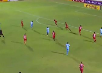 ¡La rompió! Las 2 asistencias de Allende en Copa Sudamericana