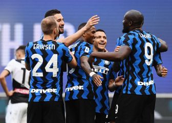 Con Alexis en cancha: Inter goleó a Udinese en el cierre del Calcio