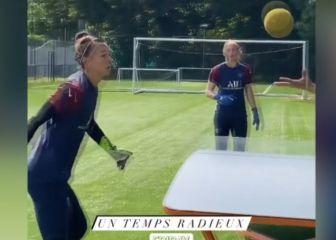 El divertido juego de Endler en el PSG para entrenar sus manos