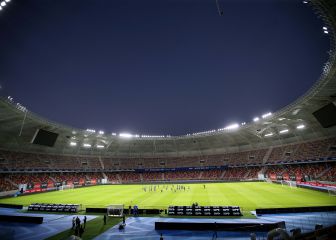 Chile entrenó en el espectacular estadio del duelo ante Argentina