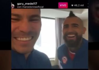 El hilarante live de Medel y Vidal con el 'Chino' Ríos: bromas y... ¡criticó a Maripán!