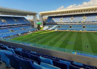 El clima golpea en el Arena Pantanal durante el partido
