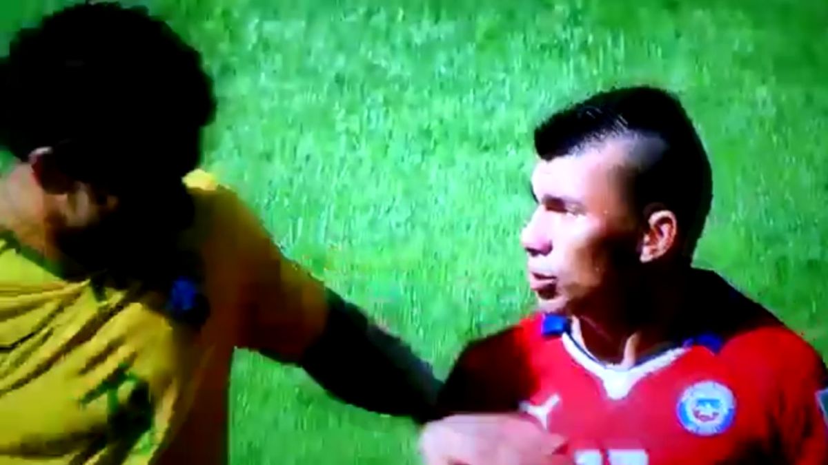 El día que Gary Medel encaró a figura de Brasil en pleno ...