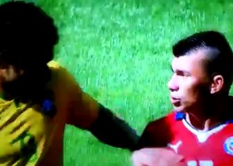 ¡Con Gary nadie se mete! El día que Medel encaró a figura de Brasil en pleno Mundial