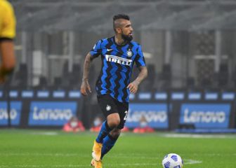 Vidal volvió a tener acción en la pretemporada del Inter
