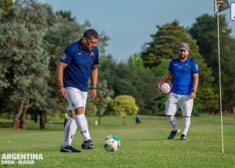 El ex futbolista que representa a Chile en el curioso deporte del Footgolf