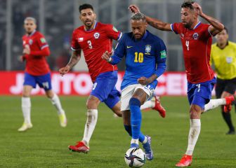 El caliente cruce entre Maripán y Neymar: insultos, empujones...